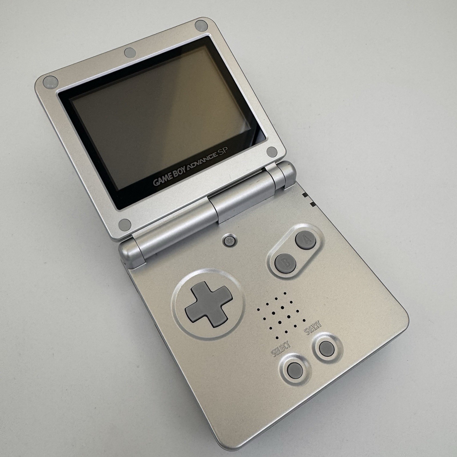 Nintendo Game Boy Advance SP AGS 001 Handheld Console Only Silver Tested Working
