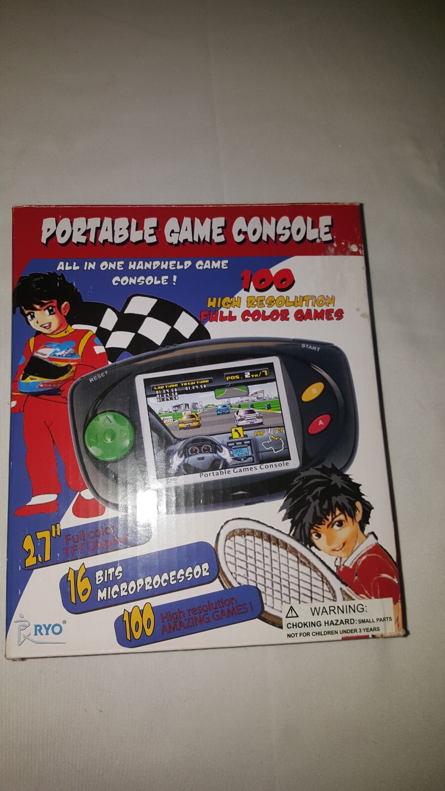 Kids Handheld Games Built-in 100 HD Video Games 2.5 Inch Portab Young Explorers