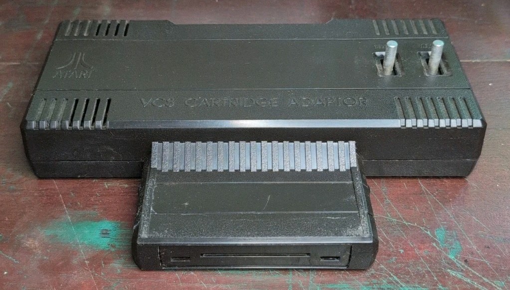 1983 Atari 5200 VCS Cartridge Adaptor with Manual & Box, Plays Atari 2600 Games