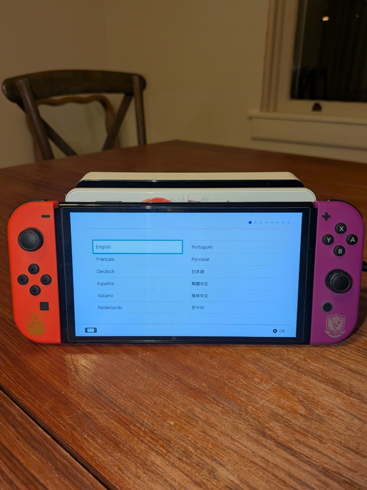 Nintendo Switch OLED Console Limited Edition Scarlet and Violet 64GB Handheld