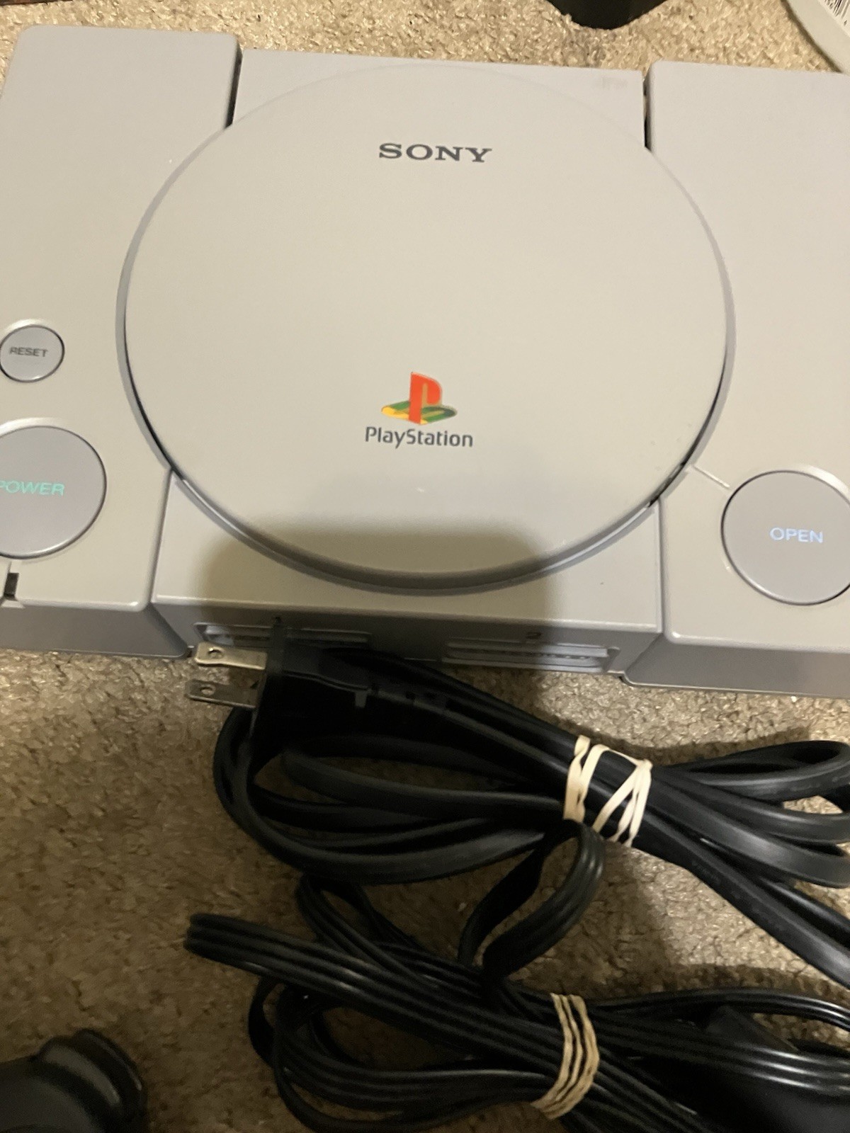 Authentic & Tested Original Sony PlayStation 1 With Wires & Remote, Works, Read