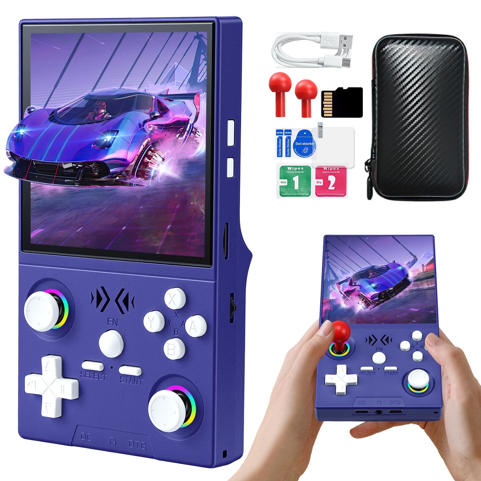 XF40V Retro Handheld Game Console, Retro Gaming Console 4.0” IPS Screen Linu…