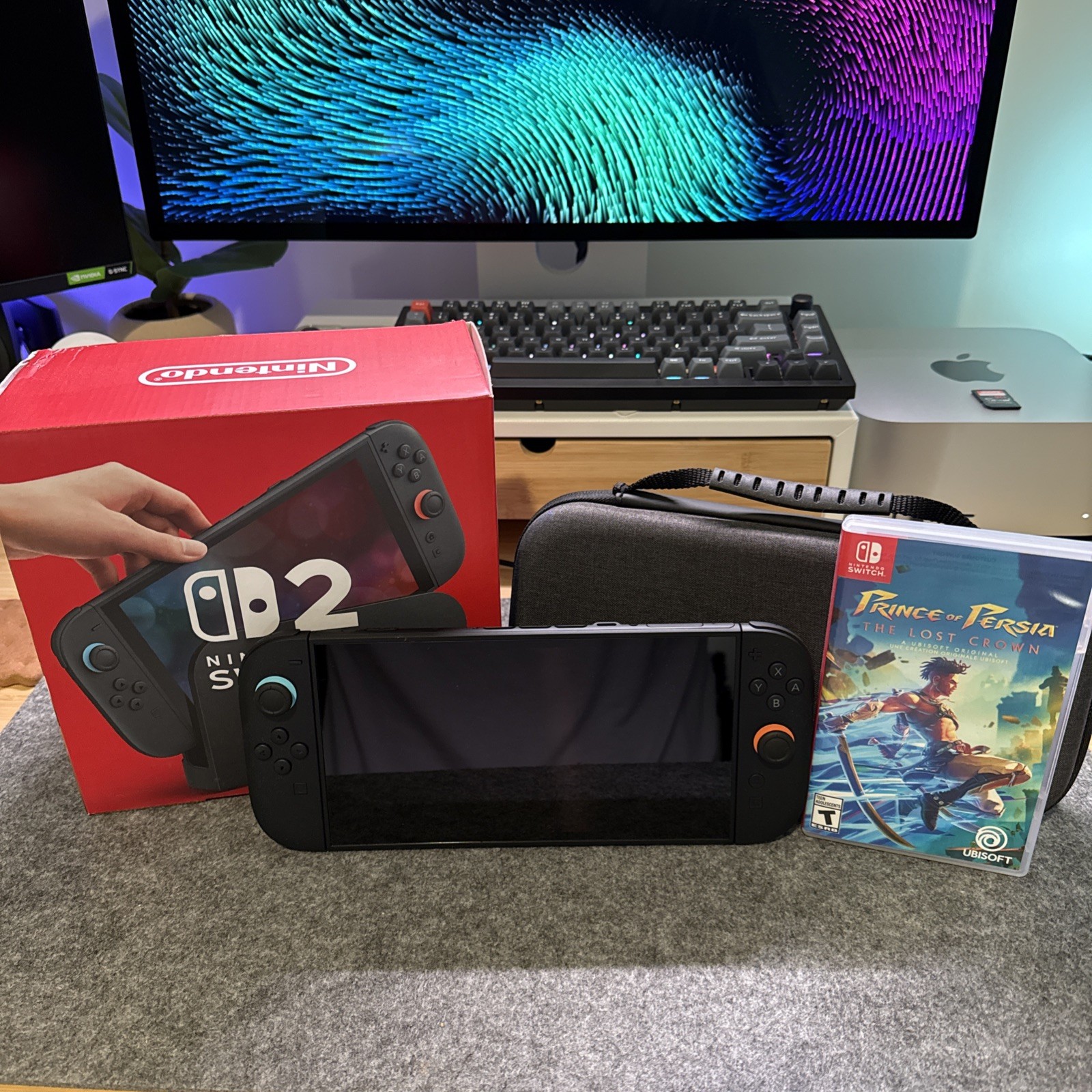 Switch 2 System Bundle – Nintendo Switch 2, Travel Case, & Free Game