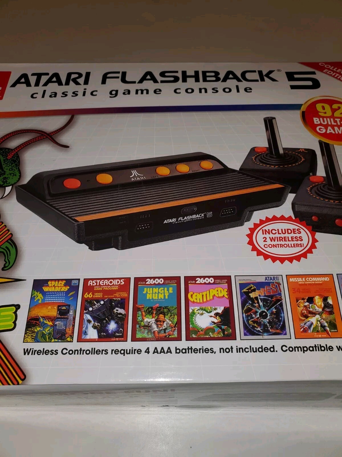 Vintage ATARI 2600 Flashback 5 Mini Classic Video Game System 92 Games Centipede