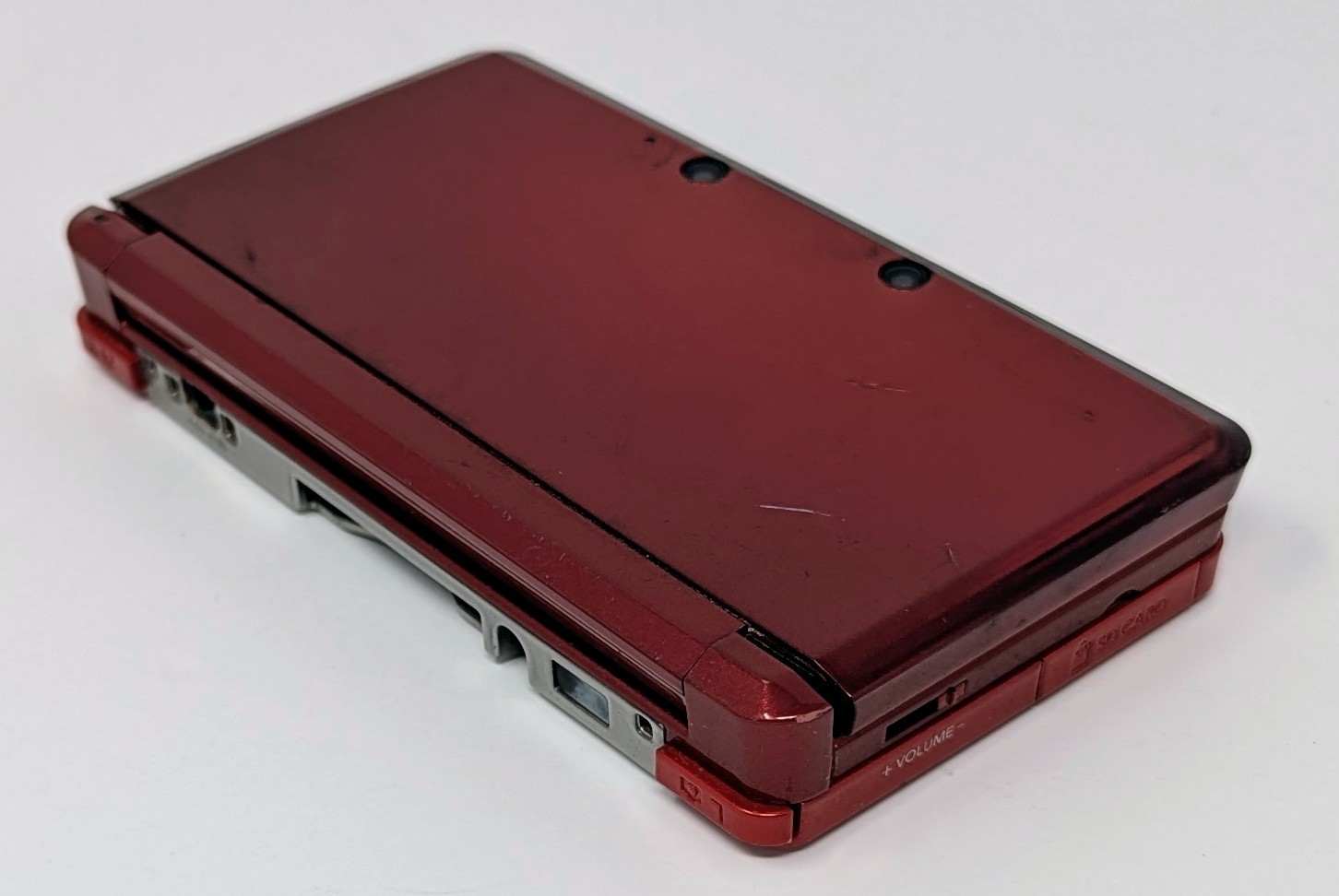 Nintendo 3DS Flame Red Handheld System Bundle w/ Charger – Paddington – Tested!