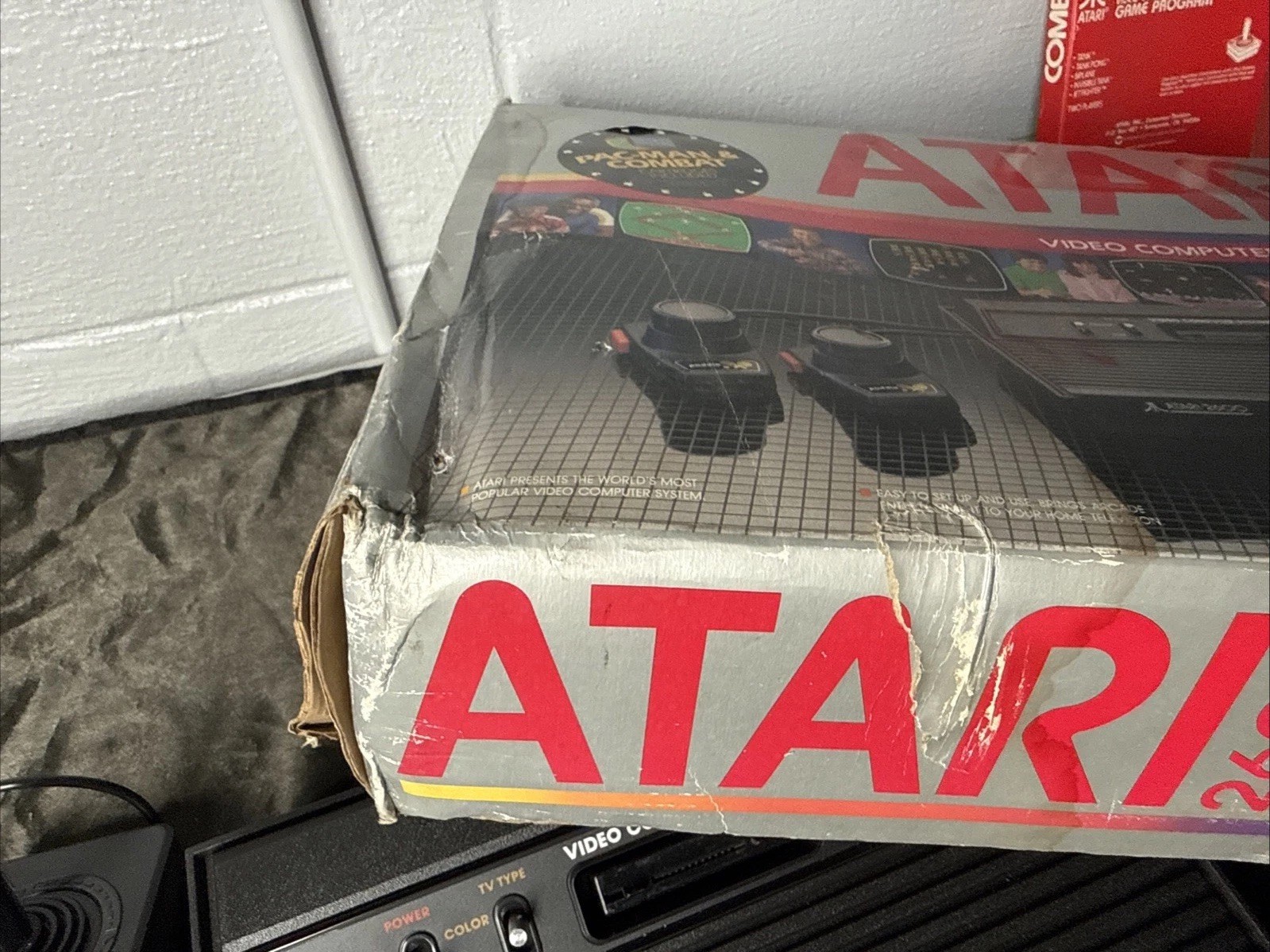 Atari 2600 Darth Vader Console Boxed + Controllers Cables 2 Games – Great – Read