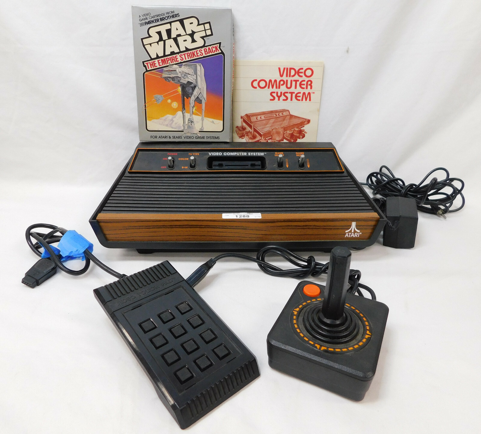 Atari Model No. CX-2600A ~ SN 828 474799 ~ Includes 2 Controllers ~ 1