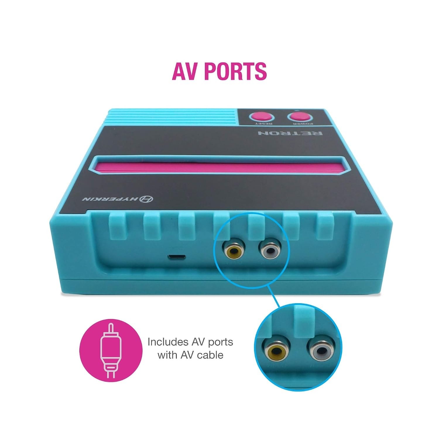 Nostalgic RetroN 1 AV Console for NES – Includes AV Cable and Classic Controller