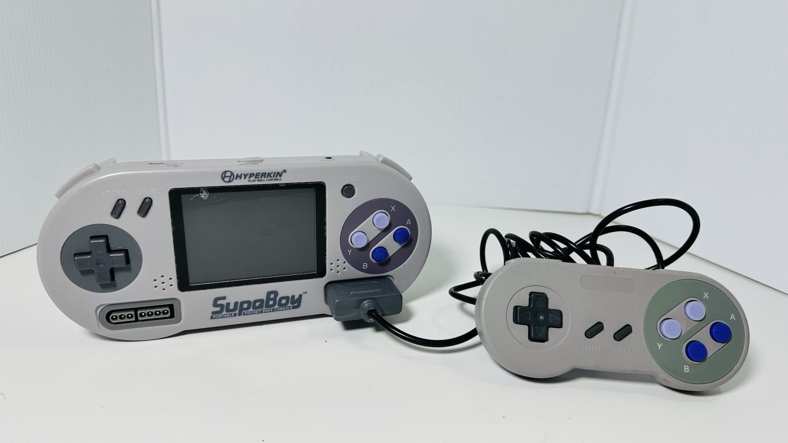 Hyperkin SupaBoy Portable Pocket SNES Console Controller And Games
