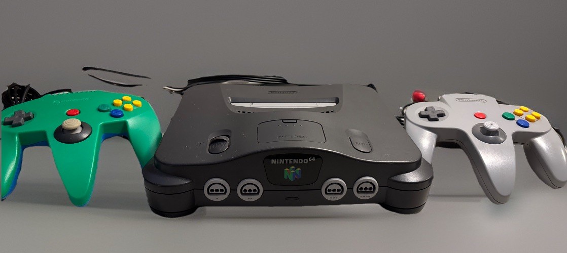 N64 Console NUS-001 USA 2 Working Controllers RCA cables and Power Cable