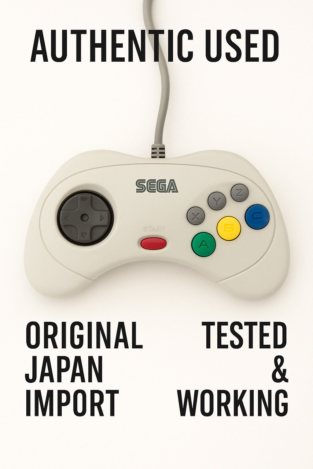 Authentic Used SEGA Saturn SS Controller NTSC-J Japan Import Tested Choose Color