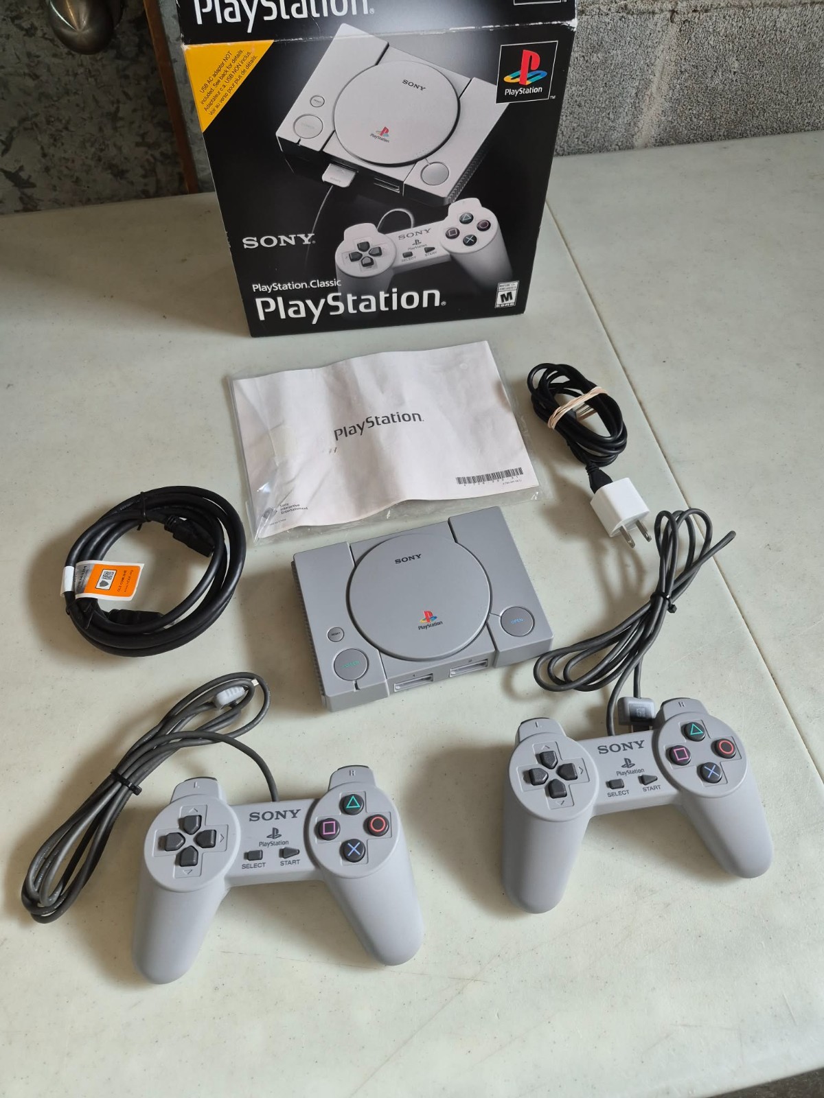 Sony PlayStation PS1 Classic Mini Console, 20 Games Built In SCPH-1000R Working