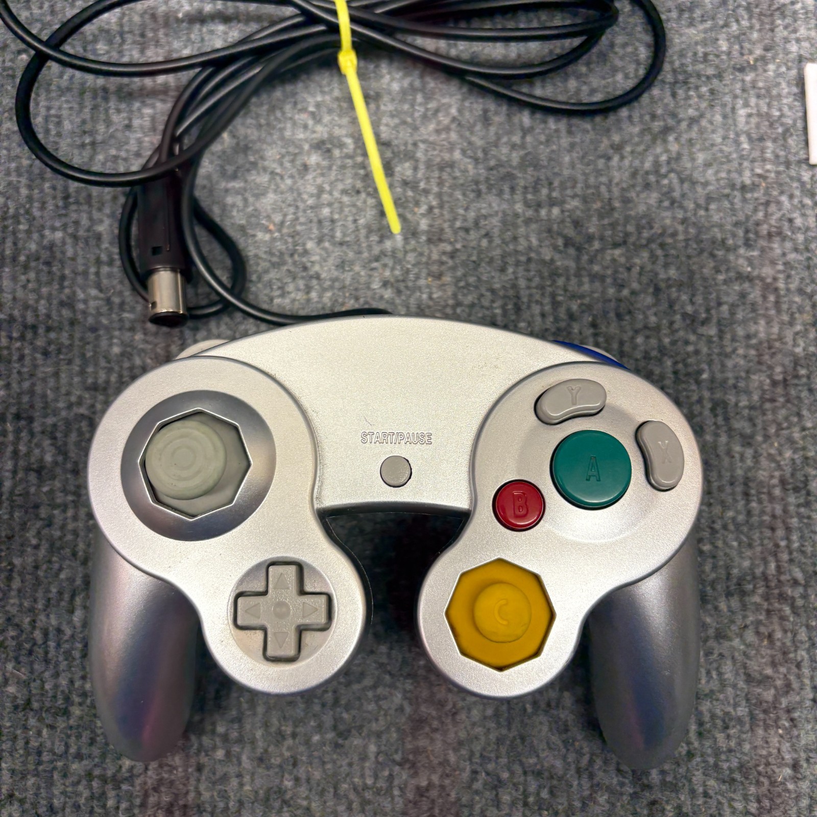 Nintendo GameCube DOL-101 Platinum System Console w/ Controller & Cords Tested