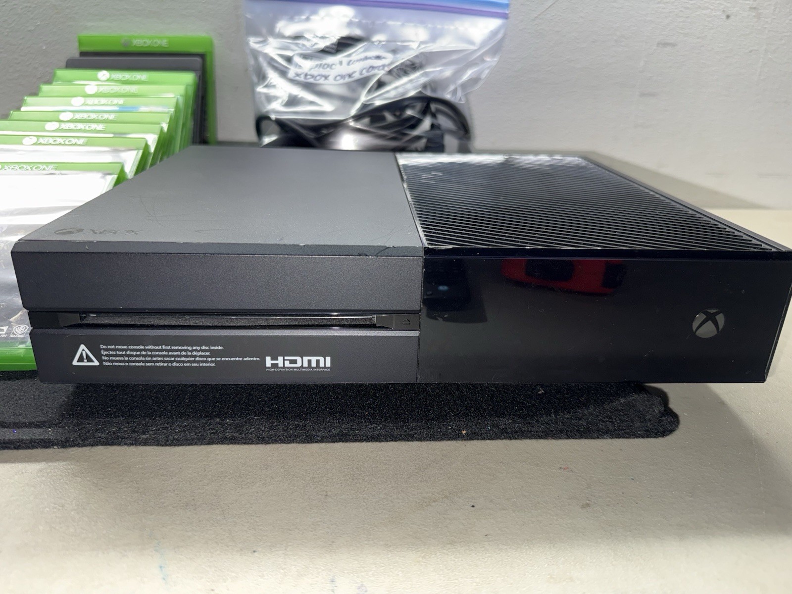 Microsoft Xbox One 1Tb Model #1540 Console w/ Controller, Cables & 9 Games