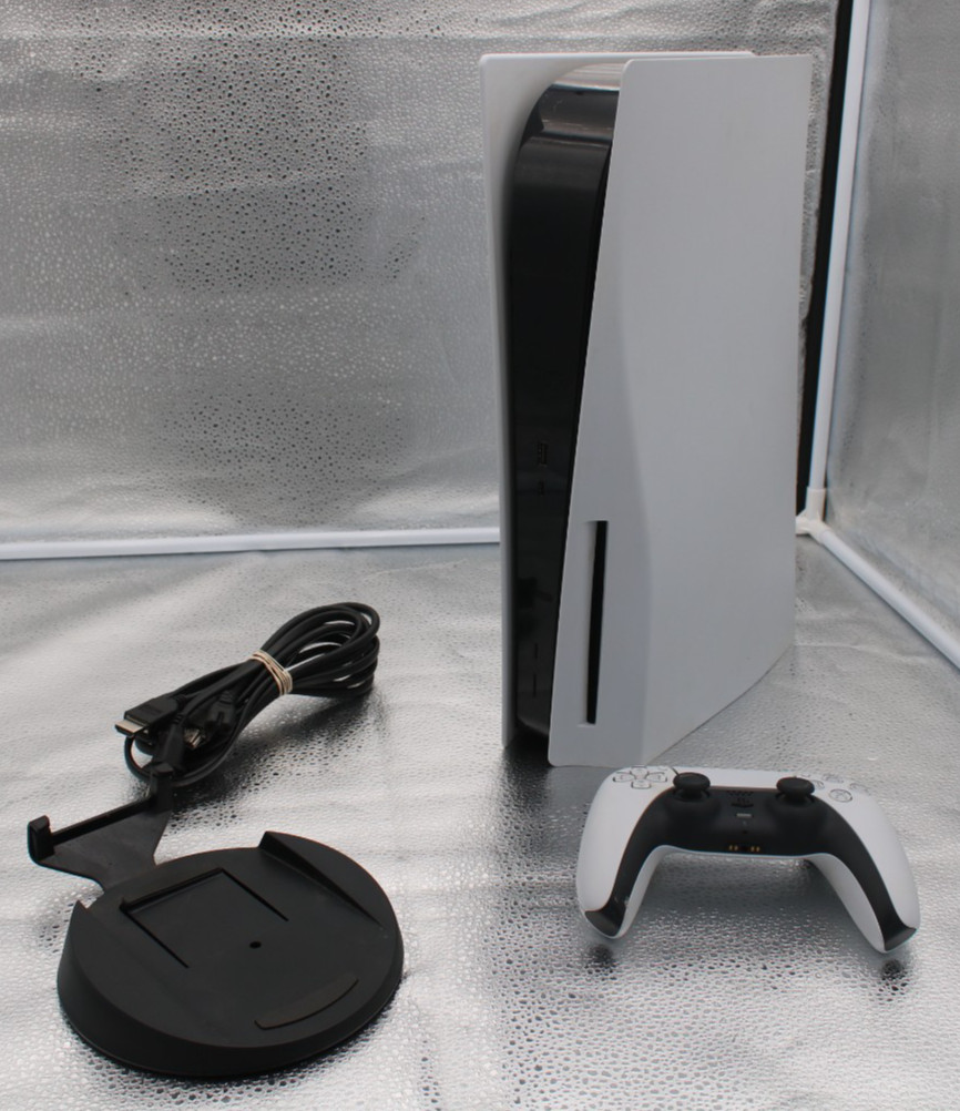 PS5 PLAYSTATION 5 SYSTEM DISC CFI-1215A 825GB with Cords, Controller, and Stand