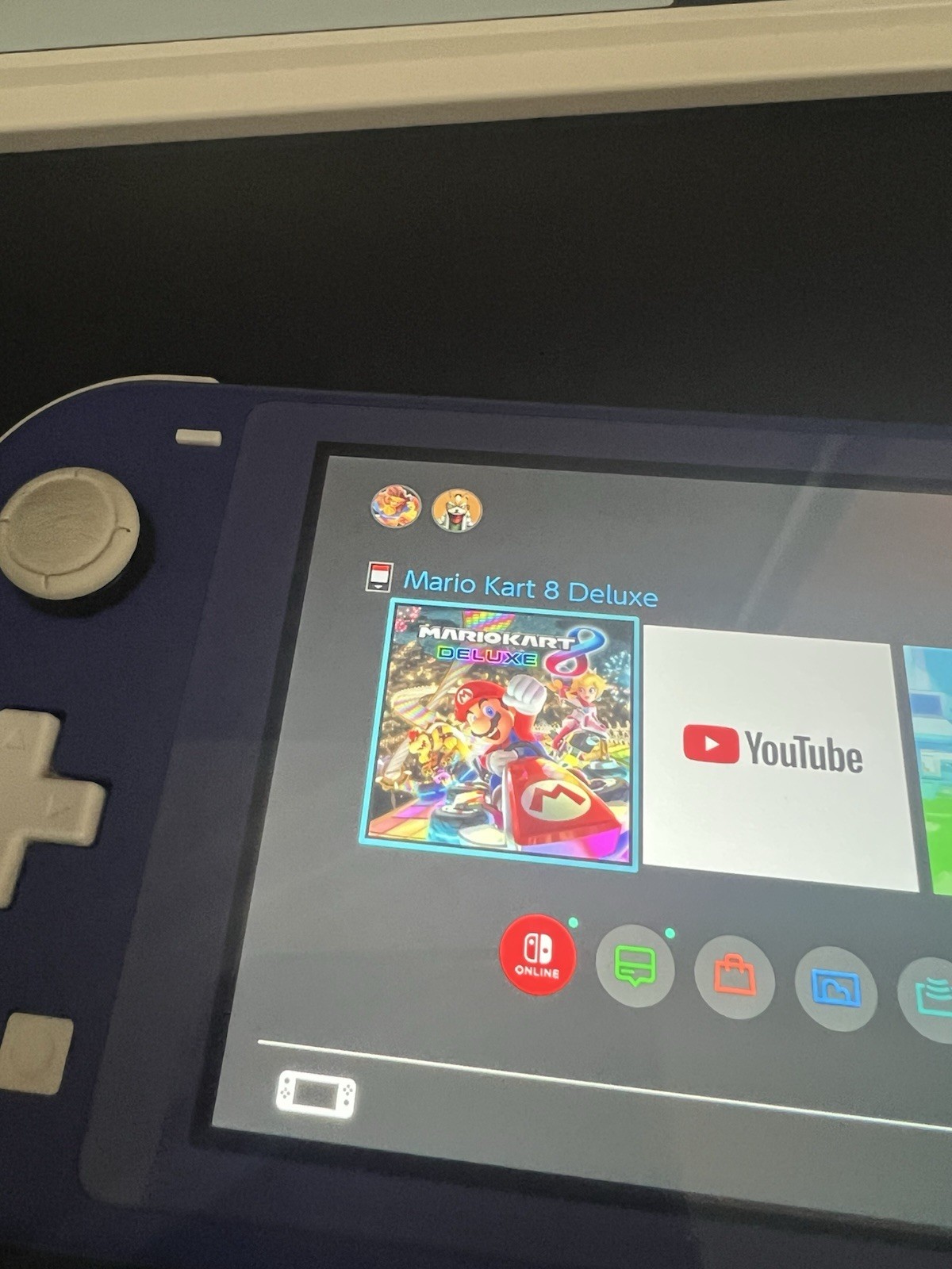 Nintendo Switch Lite HDH-001 Console 32GB Purple Used Tested With Mario Kart 8
