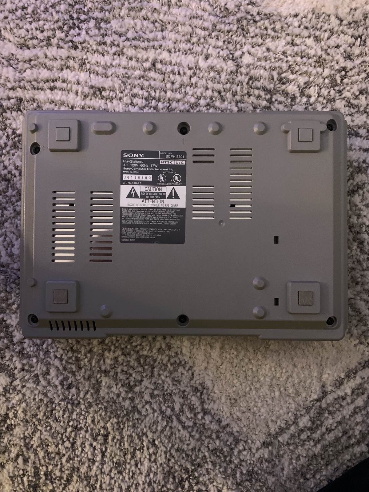 Sony PlayStation 1 Launch Edition Console – Gray