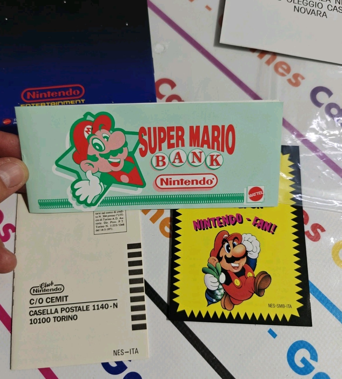 NINTENDO NES CONSOLE CONTROL DECK SUPER MARIO BANK PACK MATTEL RARE COMPLETE