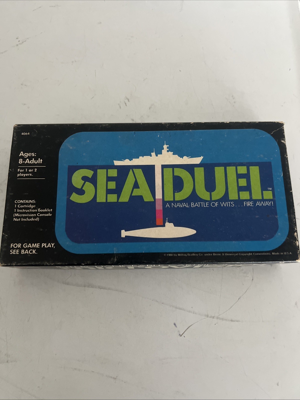 Microvision Sea Duel Interchangeable Game Cartridge Complete In Box