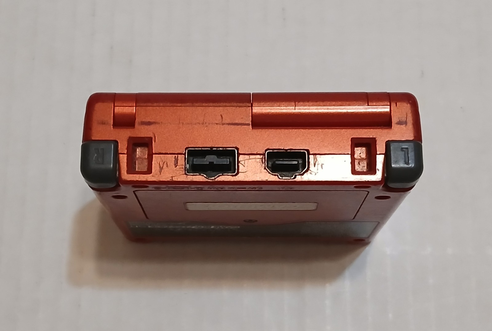 Nintendo Game Boy Advance SP Handheld System – Flame Red (PARTS OR REPAIR)