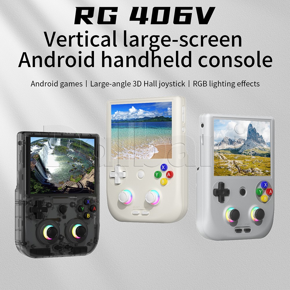 RG406V Anbernic Black Retro Handheld Game Console Android 13 WIFI 4-inch
