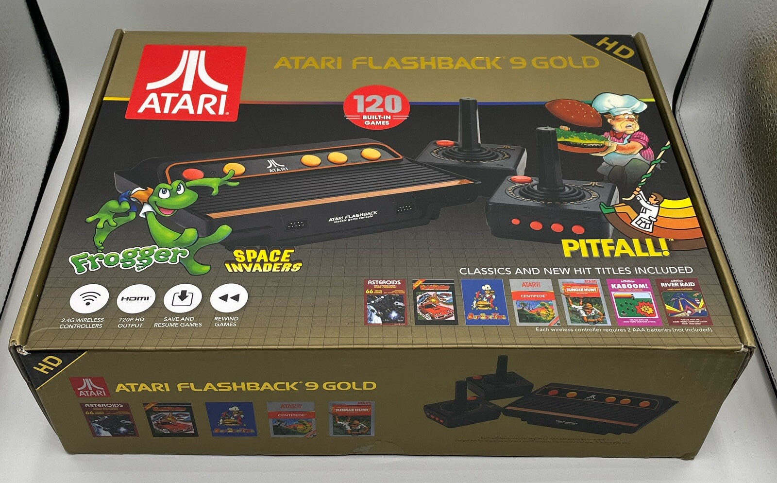 Atari Flashback 9 Gold Console with 120 Built-in Games