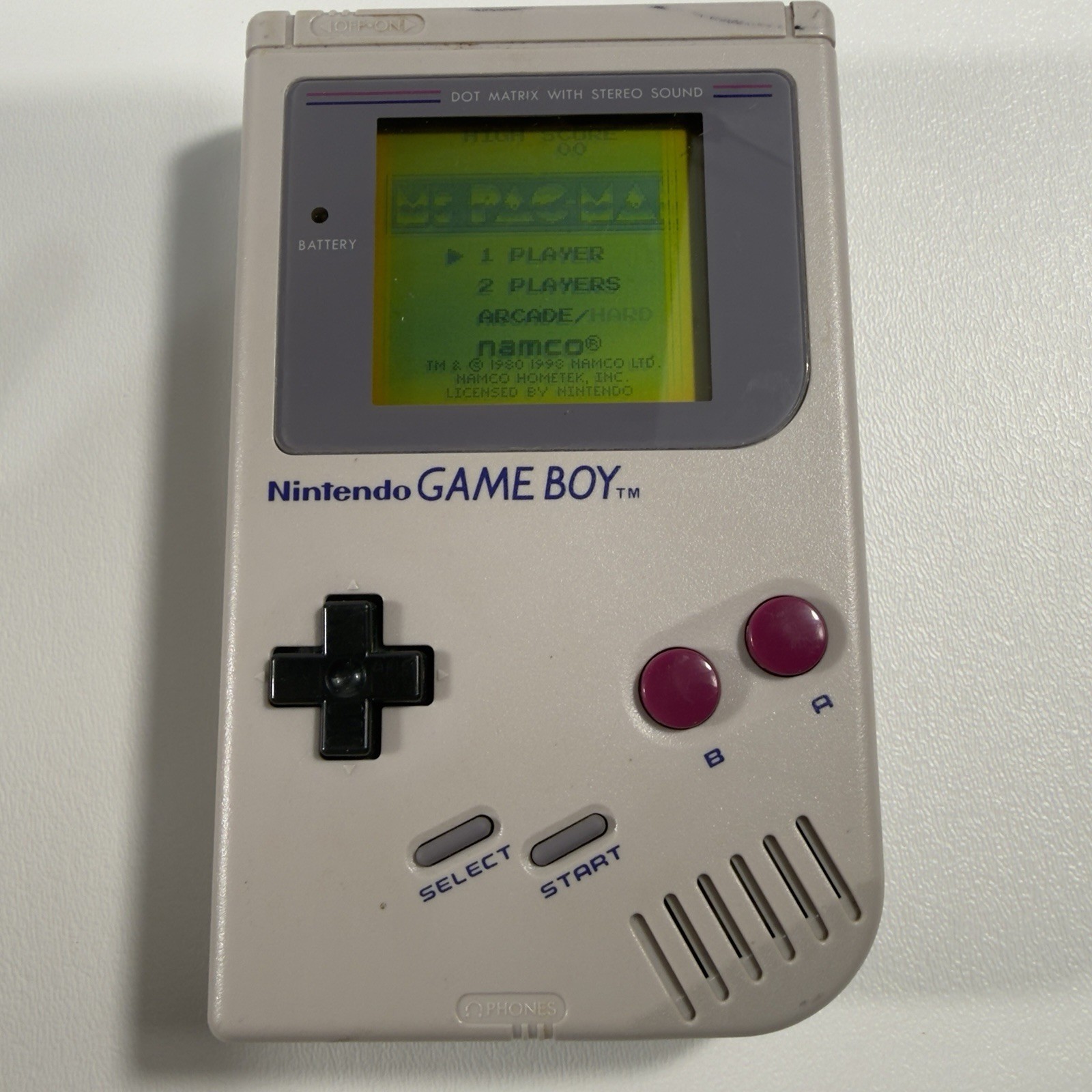 Nintendo Game Boy DMG-01 Gray Console w/ manual Lot w/ Games, Light Boy, Case