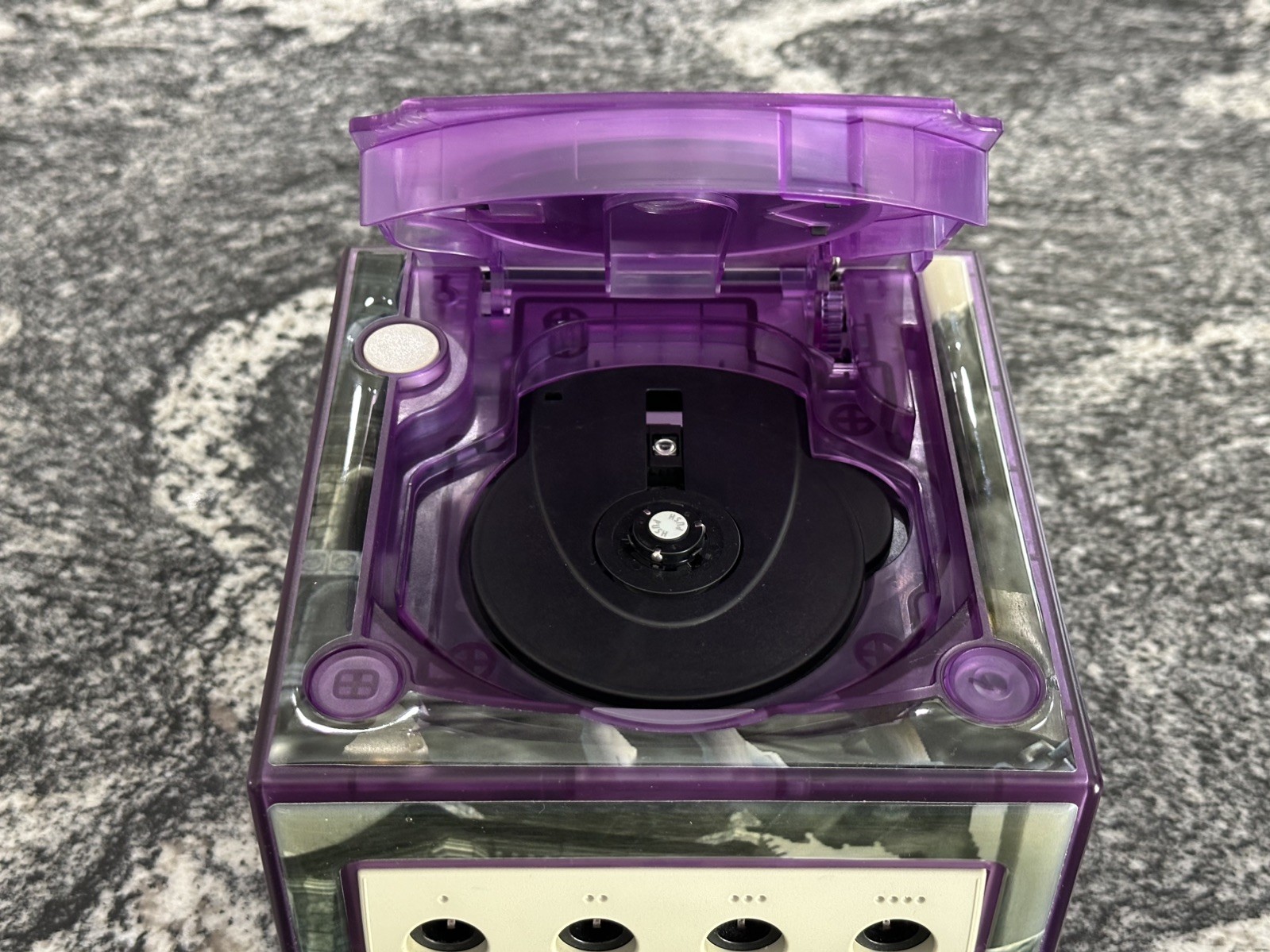 Nintendo GameCube Custom clear purple with Zelda decal