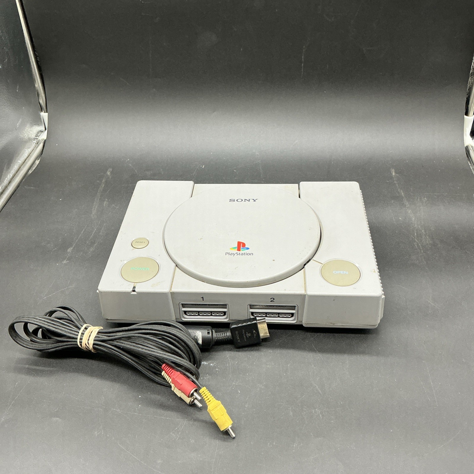 Sony PlayStation PS1 SCPH-5501 Untested No Controller No Power Cord Powers On