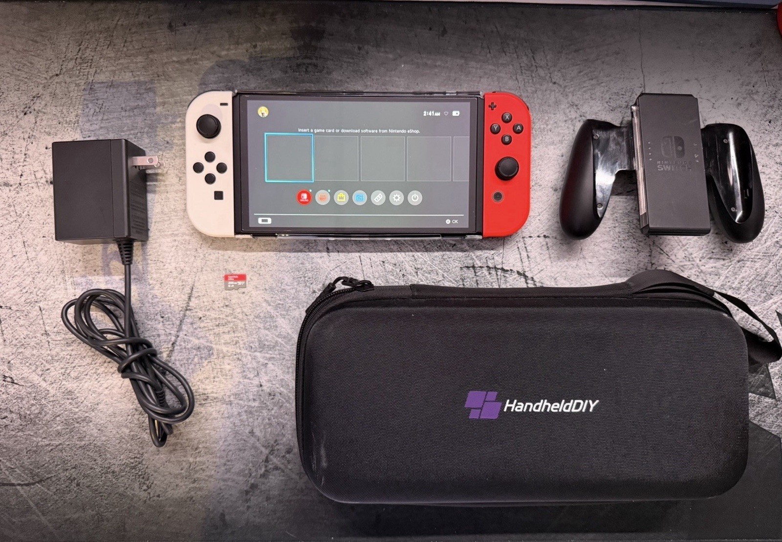Nintendo Switch OLED Model HEG-001 Handheld Console – 256GB – White/RED