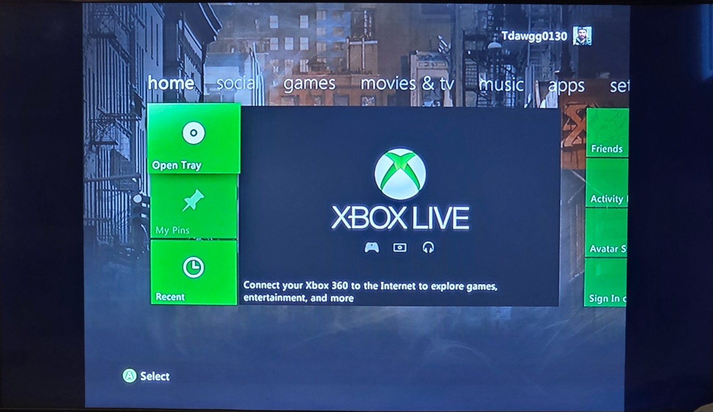 Microsoft Xbox 360 E Console No Hard Drive Black w/ Kinect Tested & Works!