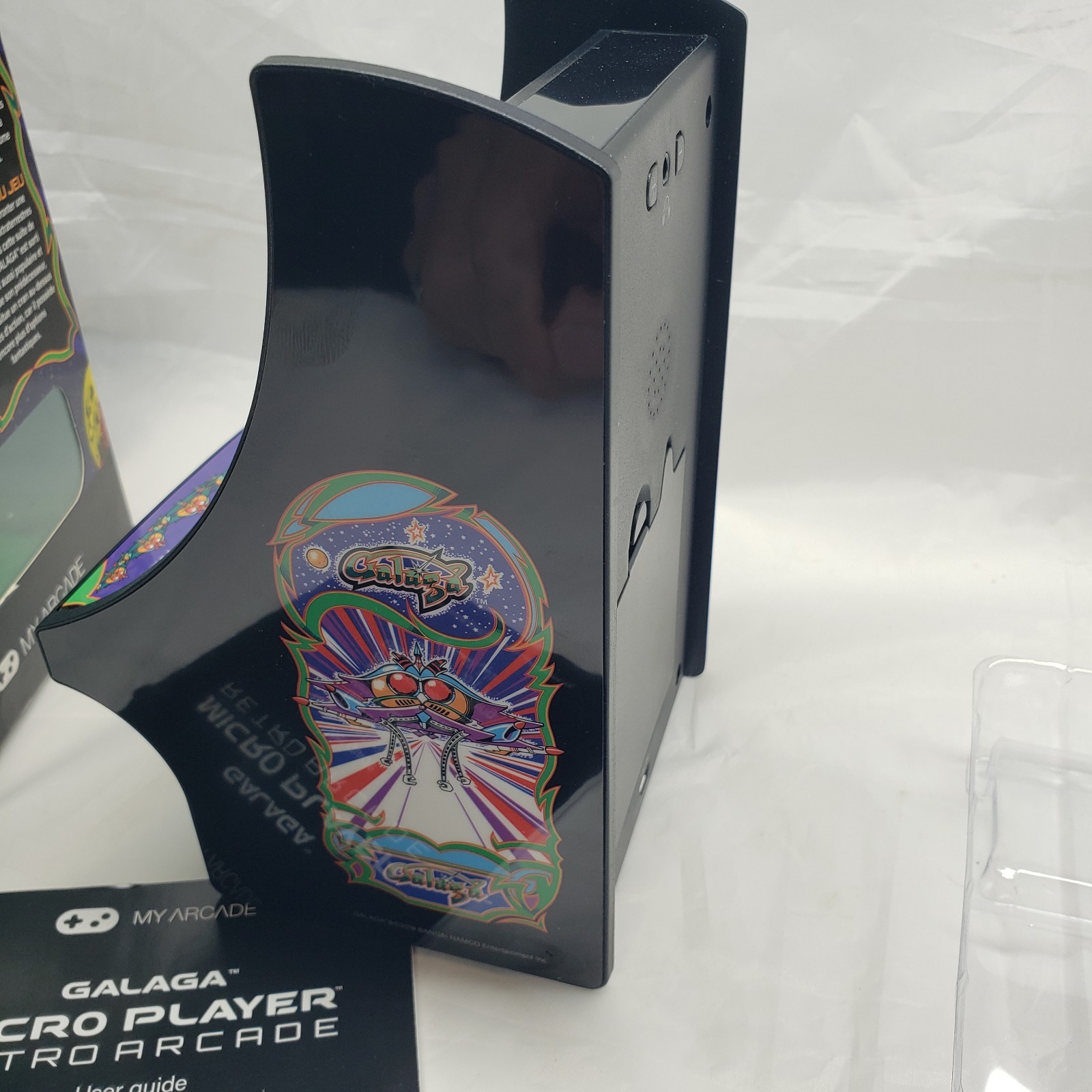 My Arcade Galaga Micro Player Retro Mini Game System, desktop or handheld, w box