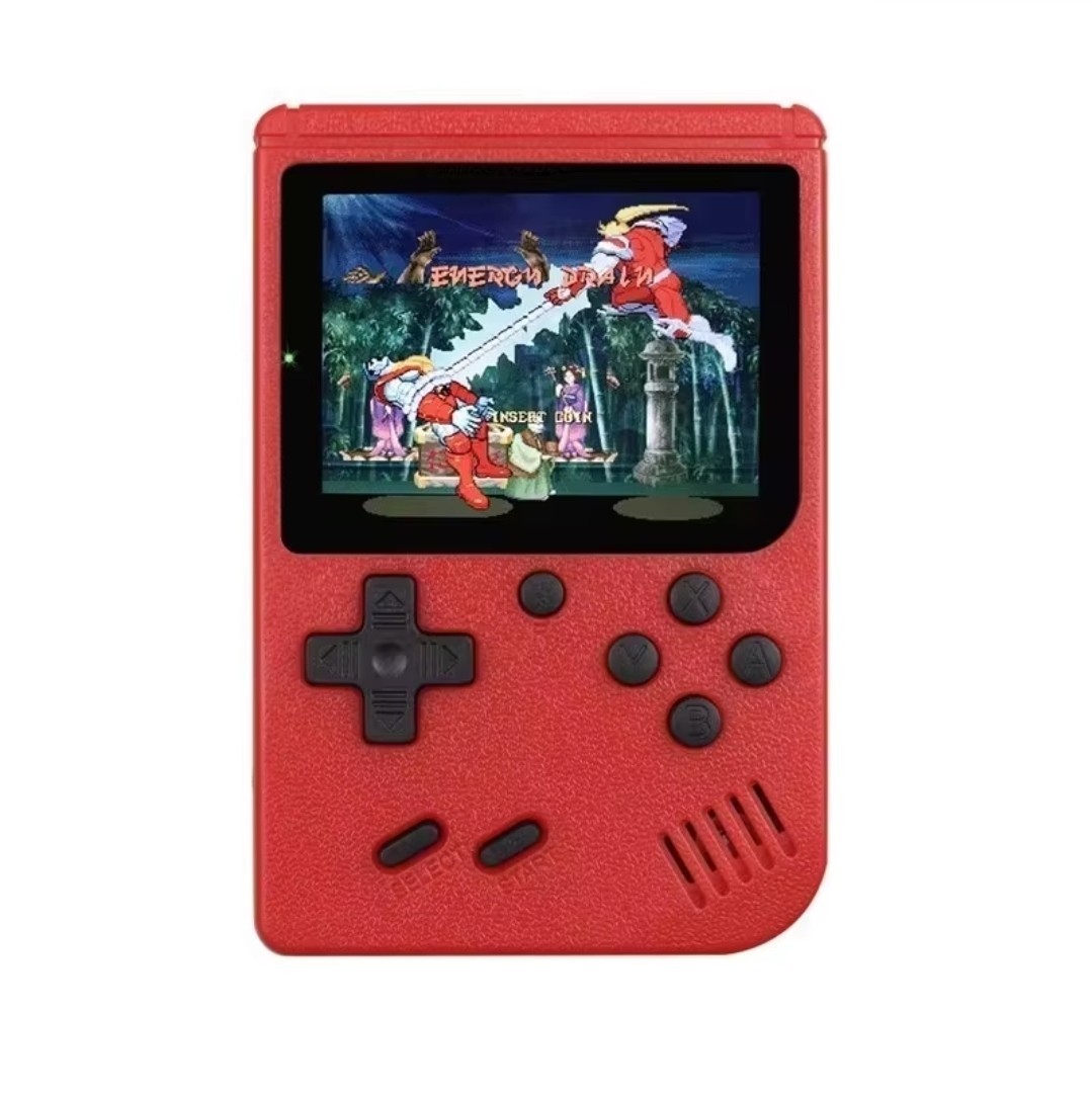 Game Box 3″ 8-Bit 500 Classic Handheld Console Red TV Gamepad Fun Mario Game