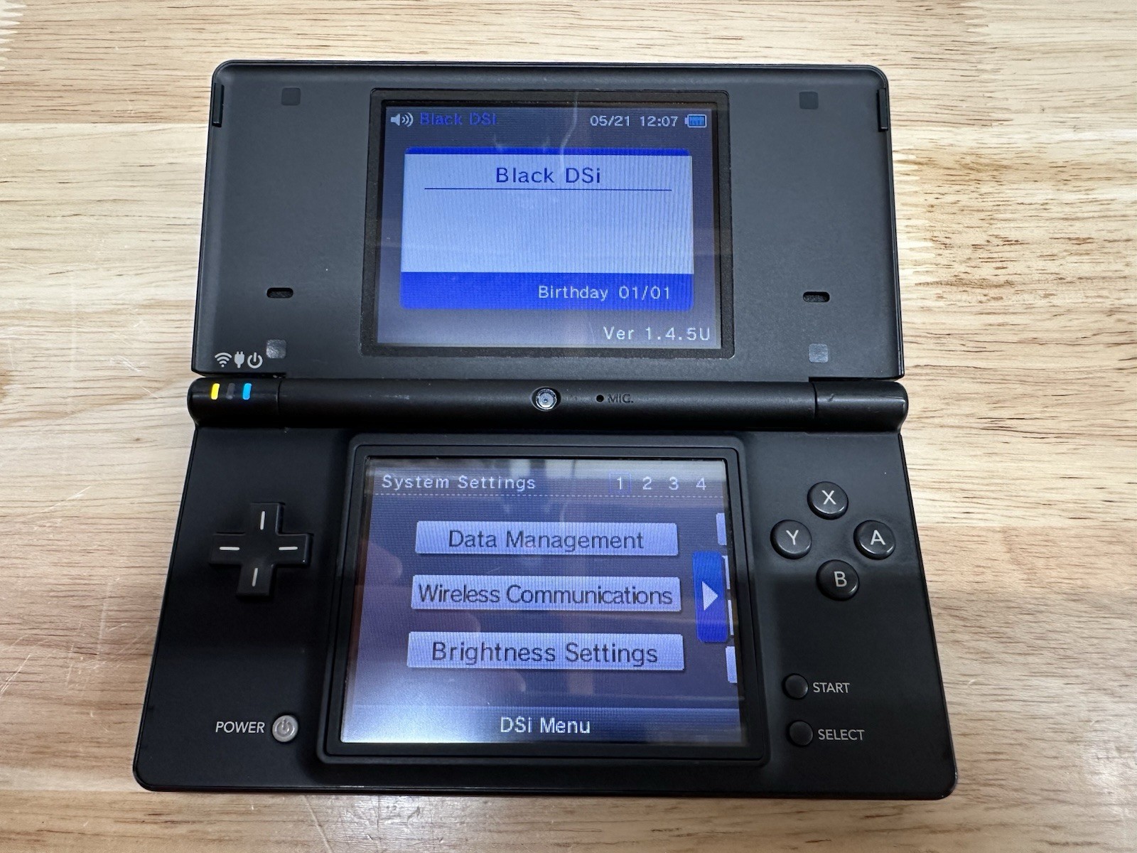 Nintendo DSi Black US New Digitizer & New Large Battery Console Only Tested