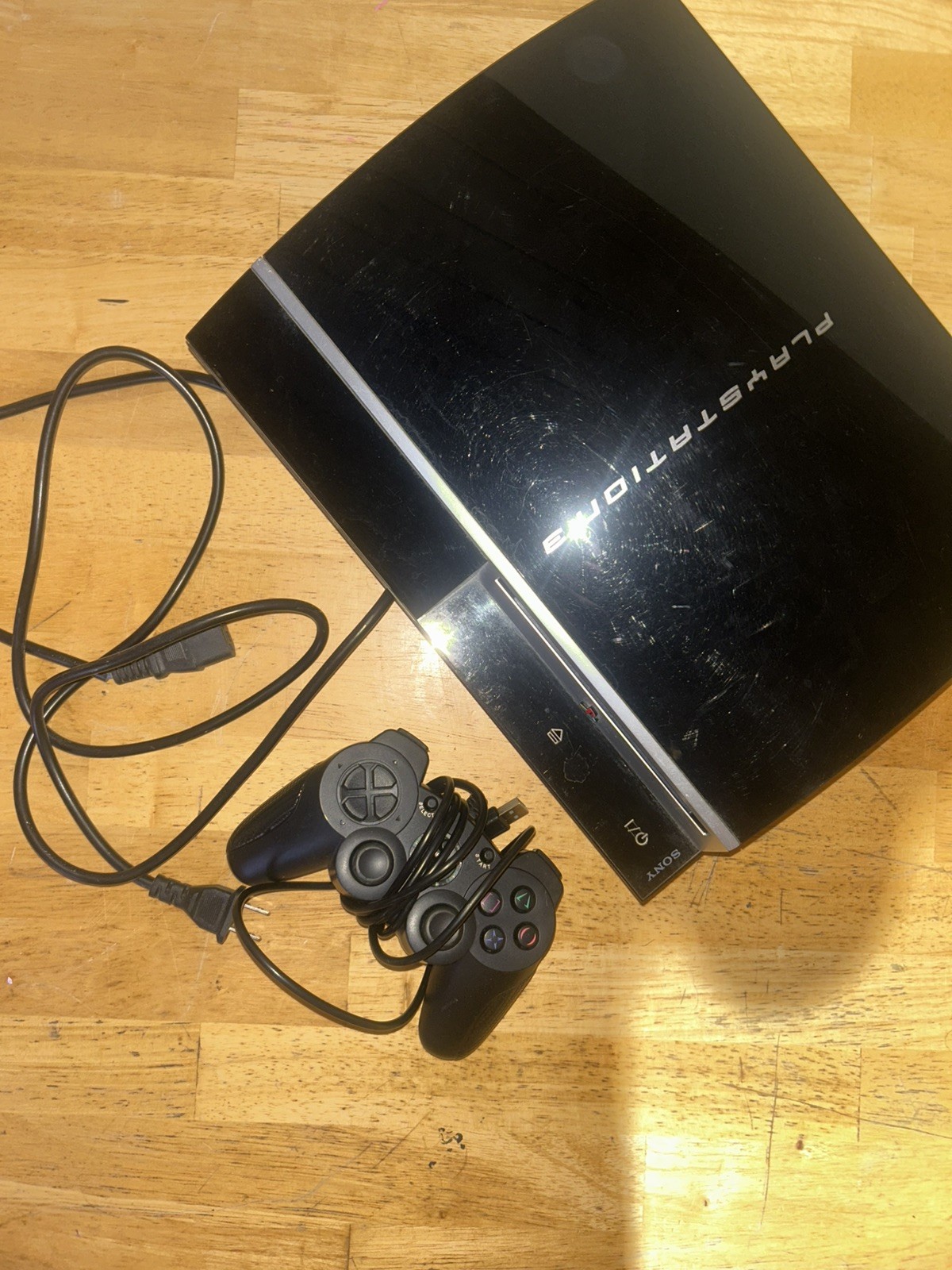 Sony PlayStation 3 Fat PS3 80GB Black Console Gaming System CECHK01