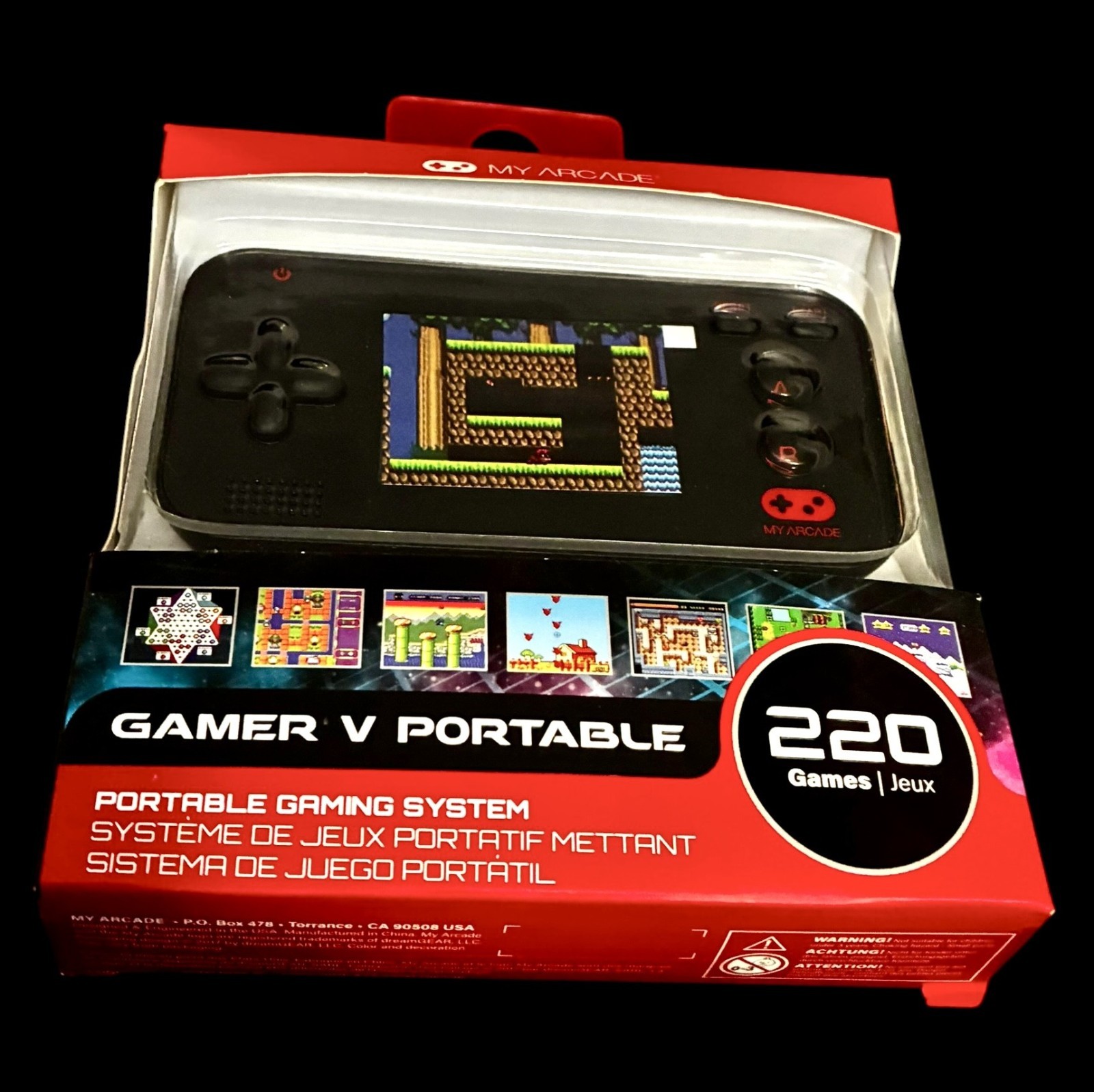 My Arcade Gamer V Portable 220 Game Portable System New handheld DGUN-2573
