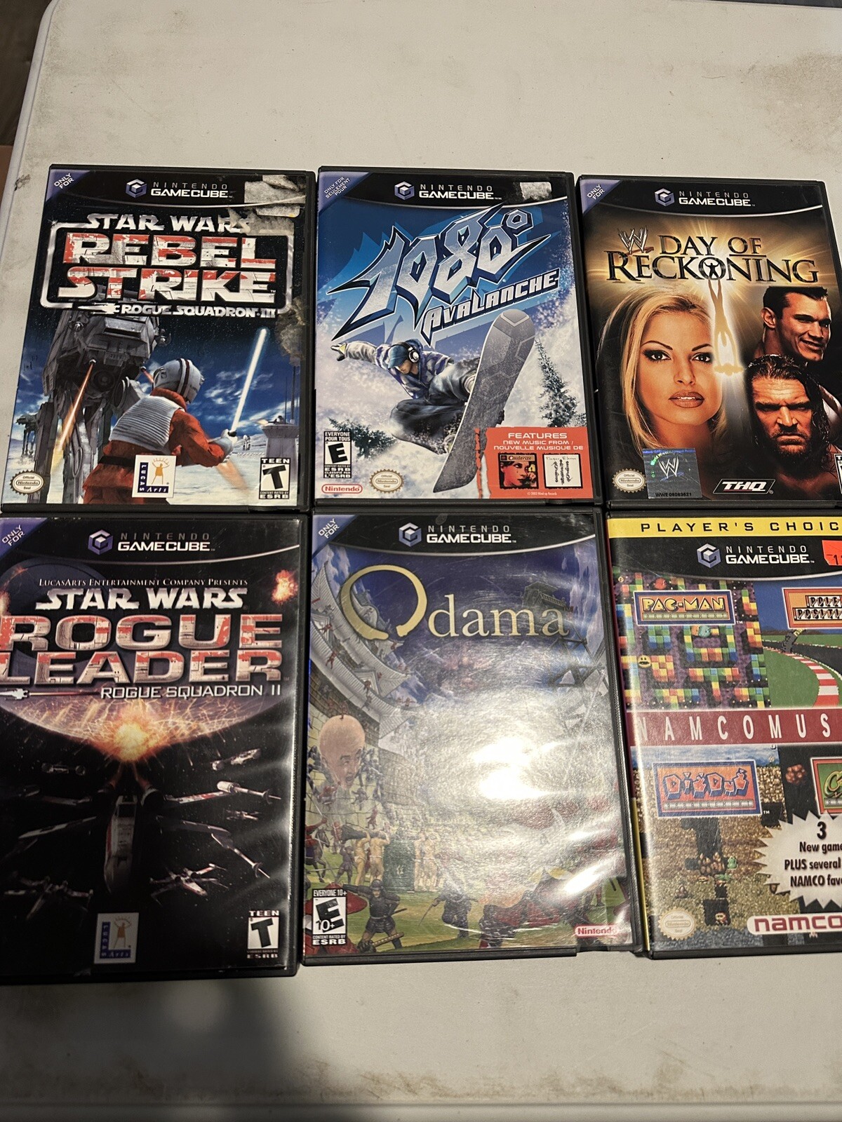 Nintendo GameCube Platinum Console – Silver Plus 6 Games and Mic