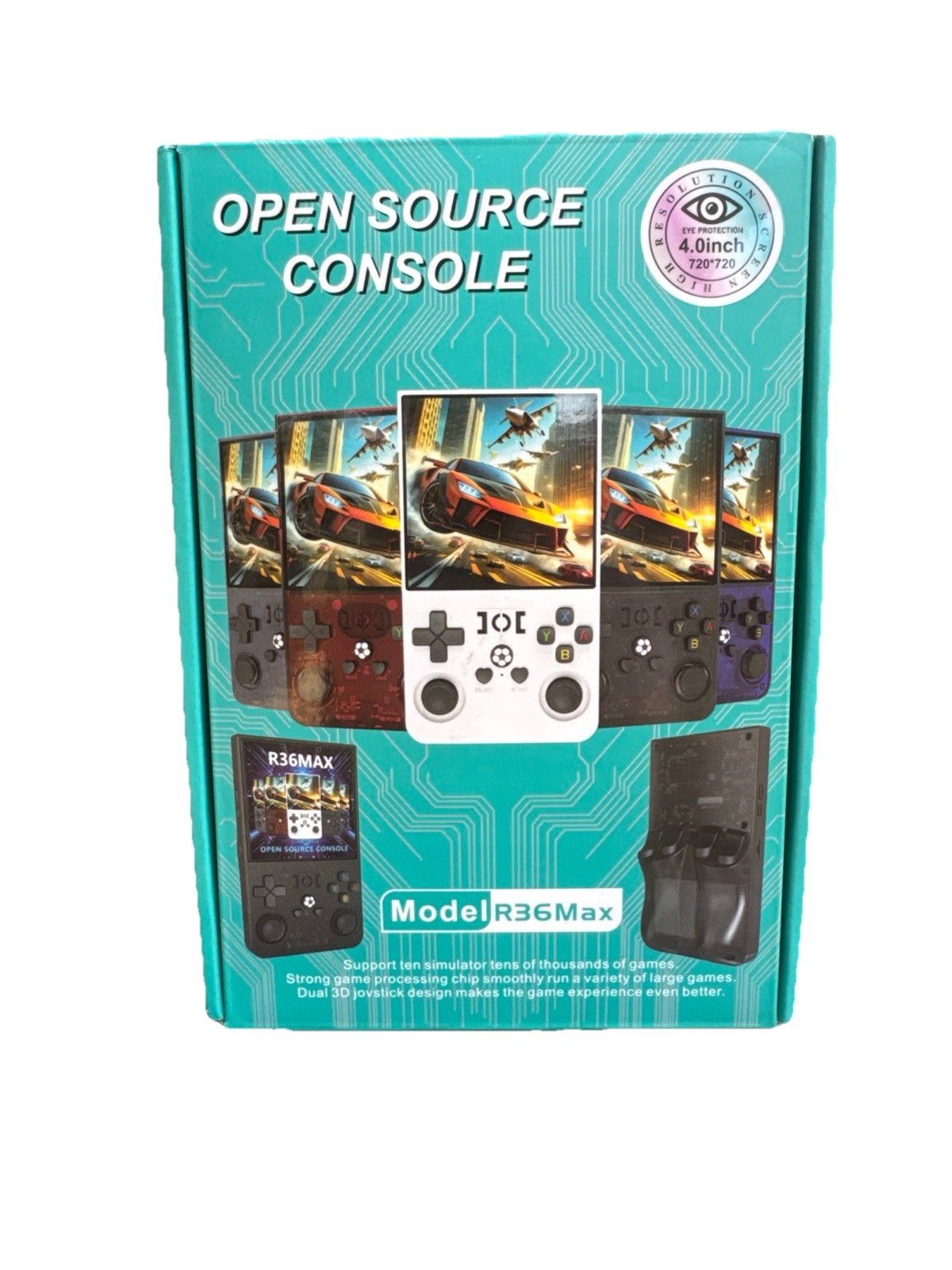 R36 Max 4 Inch IPS Screen Open Source Console, 4.0 Inch Screen