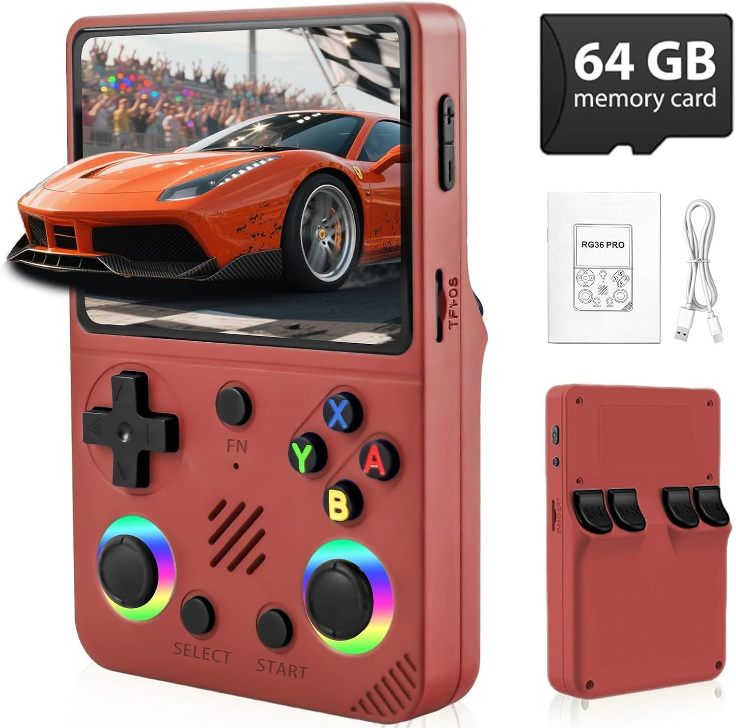RG36PRO Retro Game Console – Ergonomic Design & Stunning Visuals, Perfect Gift