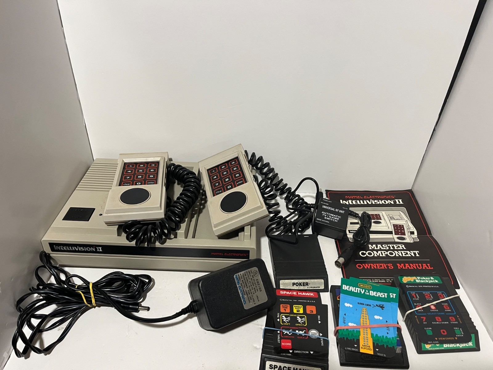 Mattel Intellivision 2 II Console & Controller Mattel w/ Power Tested/Working