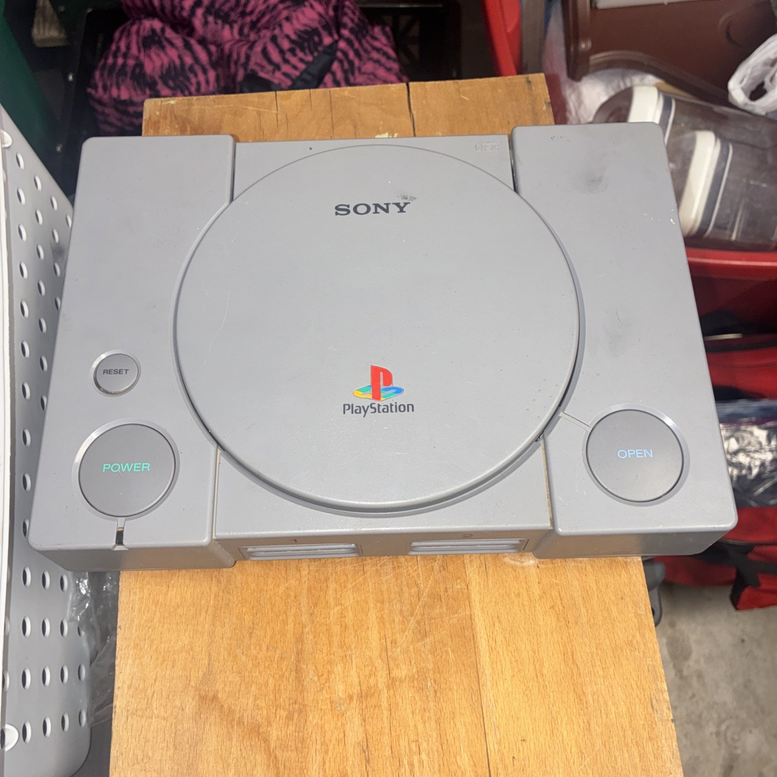 Sony PlayStation 1 PS1 Gray Console Gaming System Only SCPH-5501 have av cable