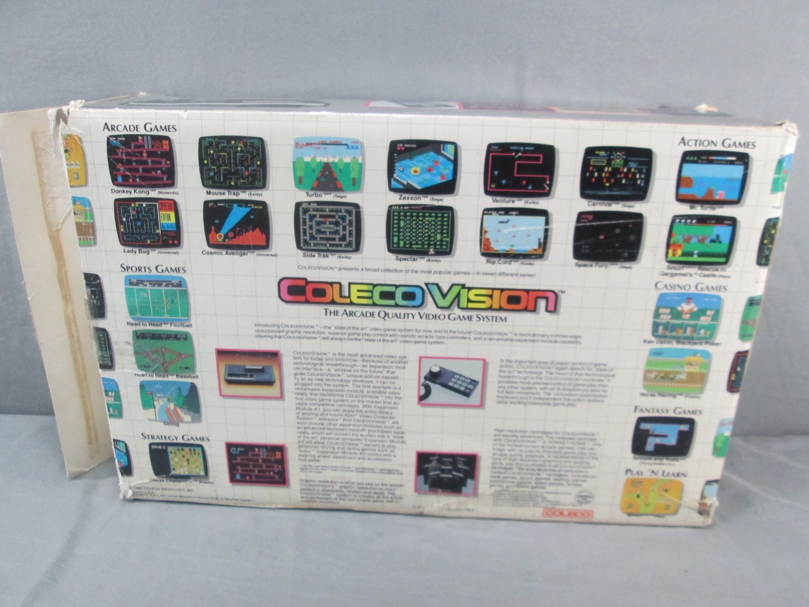 Coleco Vision CONSOLE CIB Complete w/ Box & Inserts TESTED Vintage 1982 #1