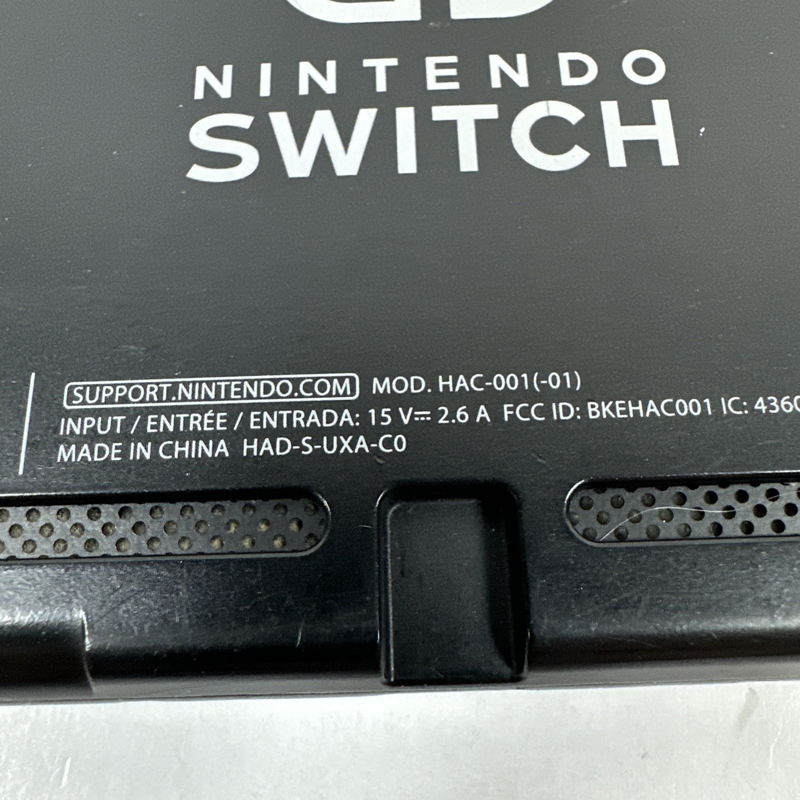 Nintendo Switch HAC-001(-01) Console Tablet Only V2 Tested OEM Charger