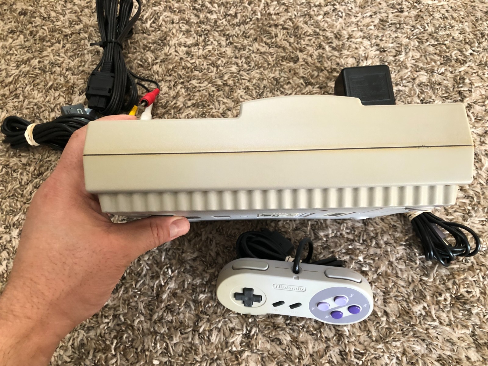Super Nintendo SNES System Console With 2 Controllers Fully Tested