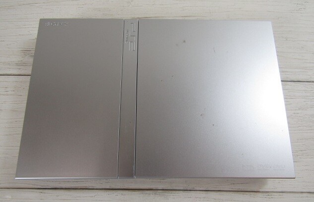 PS2 Slim Console Satin silver White SCPH-75000 SSS SONY Japan Console