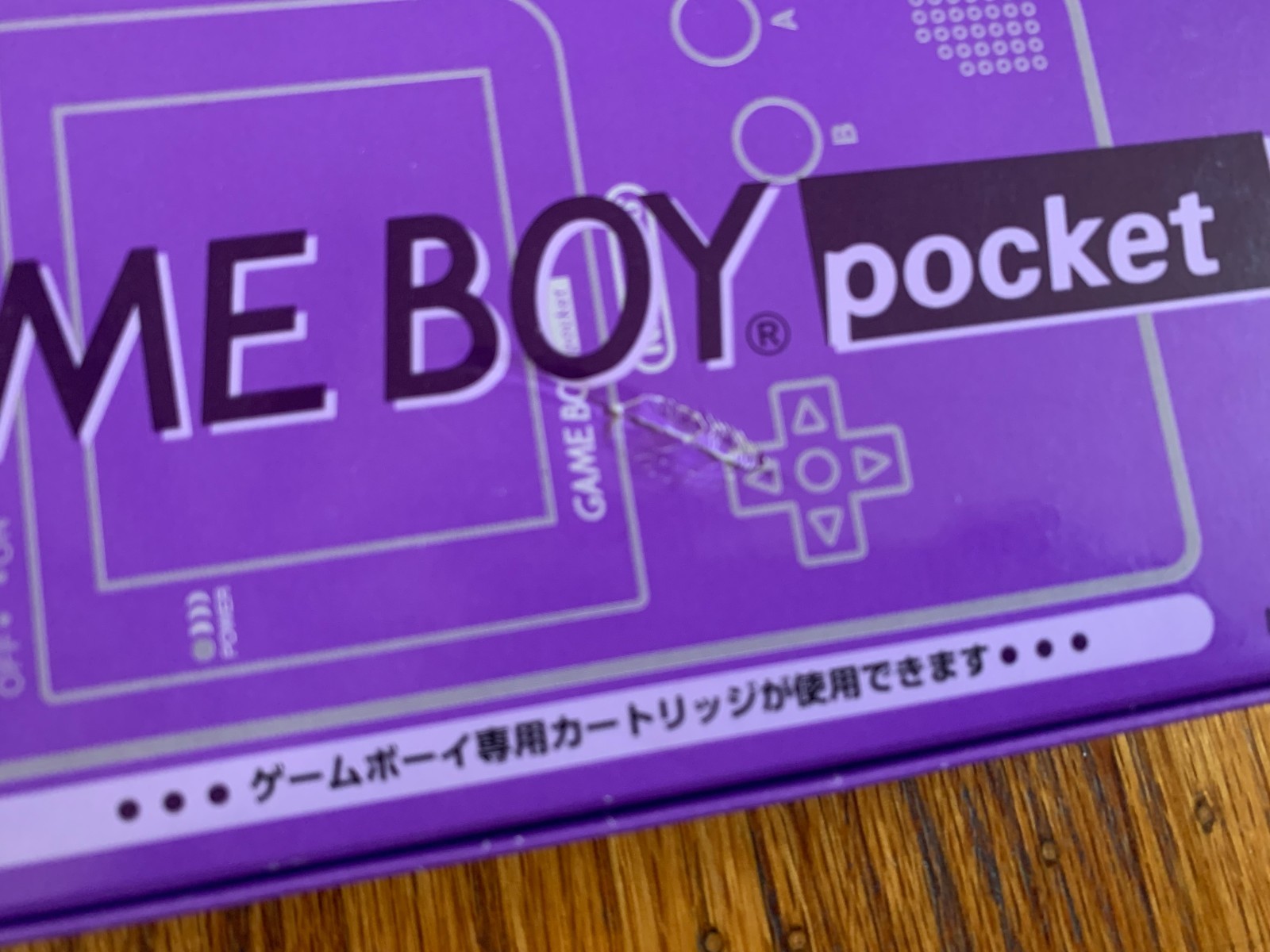 Nintendo Game Boy Pocket clear purple console system in box IPS backlit screen