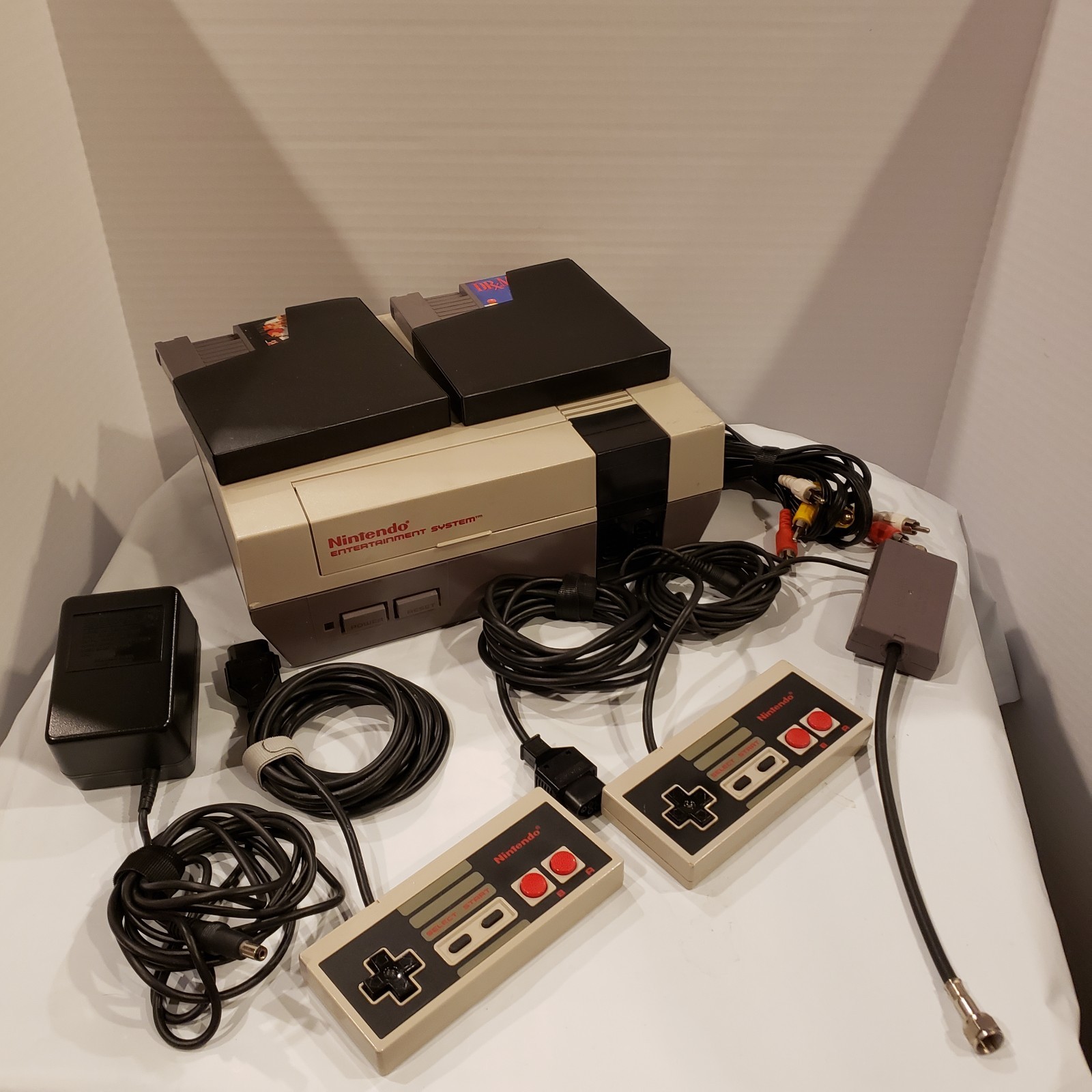 Original Nintendo Nes System Console Super Mario Game Bundle Tech Tested Cleaned