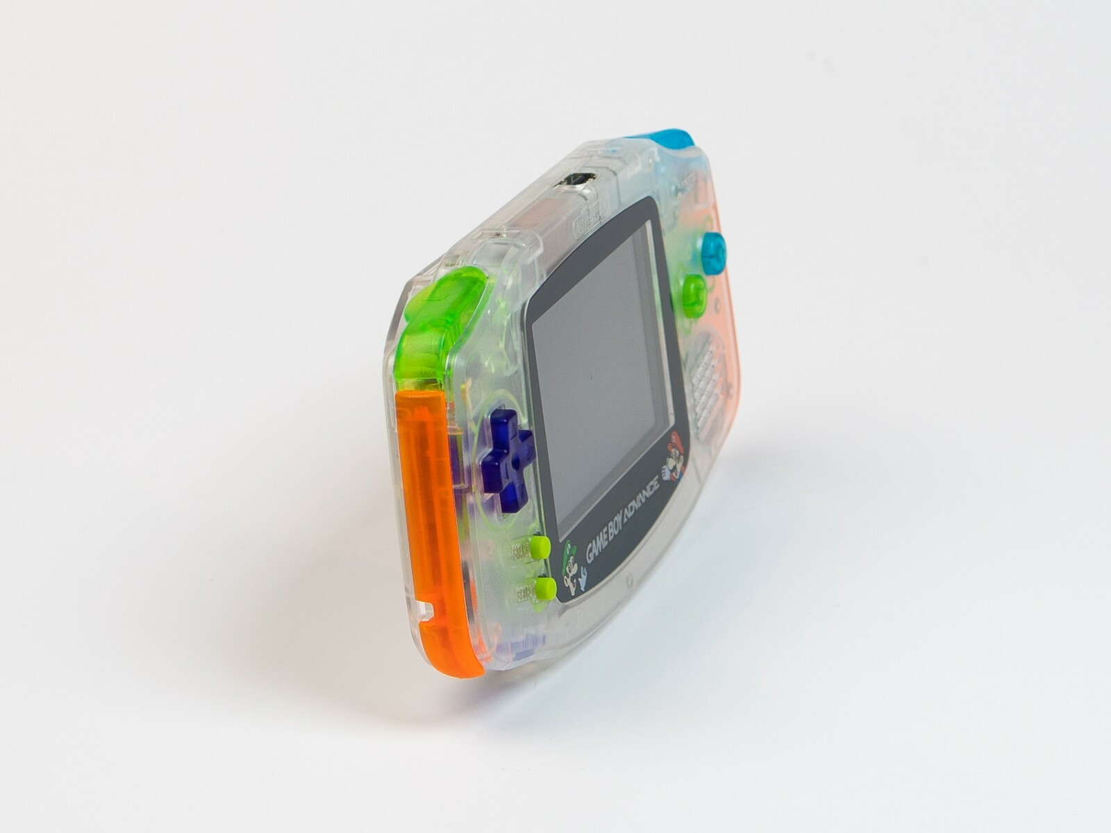 Nintendo GameBoy Advance Transparent with Multicolor Buttons