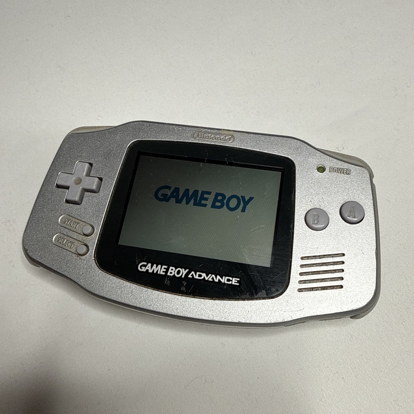 Nintendo Game Boy Advance AGB-001 Silver Handheld Console w/ Games ALL TESTED ✅