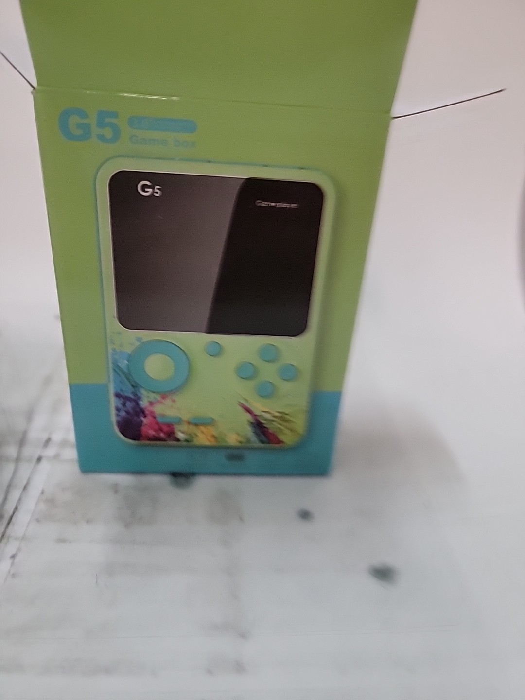G5 Handheld Game Box Game Player 3″ Screen Blue TV Connect Capable New